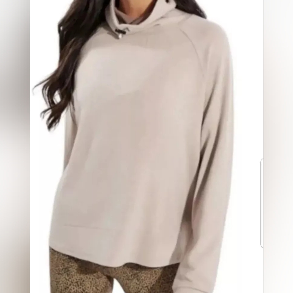 VARLEY Super Soft Cream Funnel Neck Tunic
